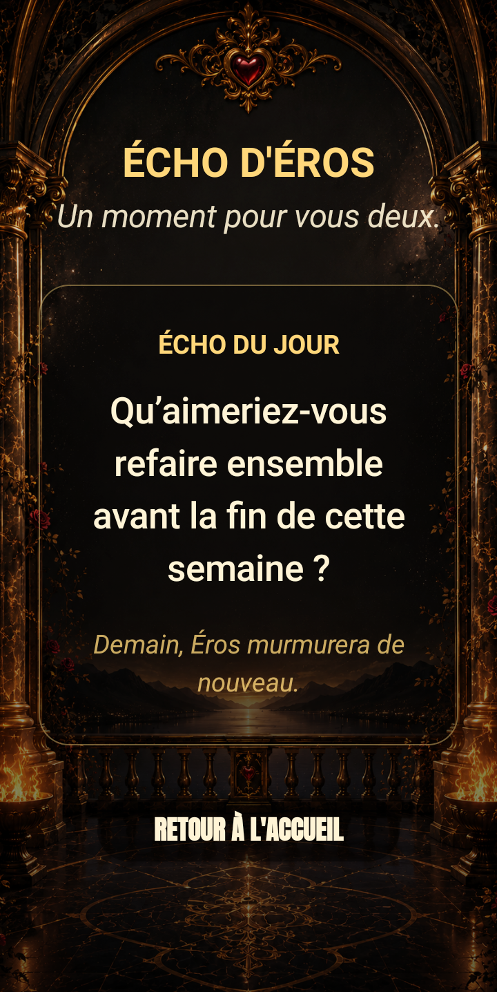 &Eacute;cho d&rsquo;&Eacute;ros dans PASSIONDUO
